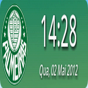 Digital Clock Palmeiras logo