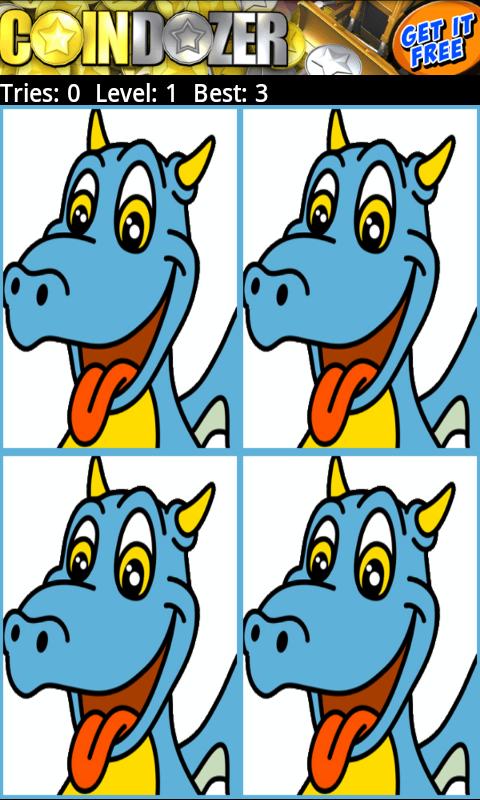 Dinosaurs Matching Game Screen 2