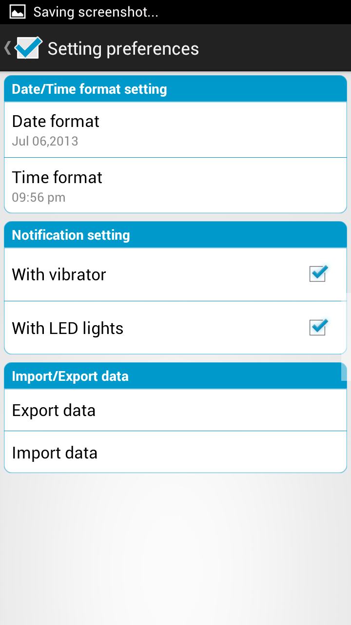 RoboReminders Screen 3