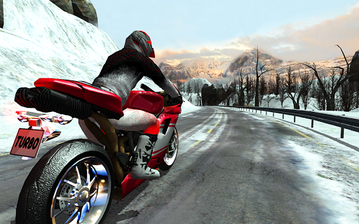 Frozen Highway Bike Rider