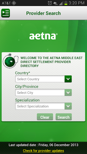 Aetna Middle East Provider