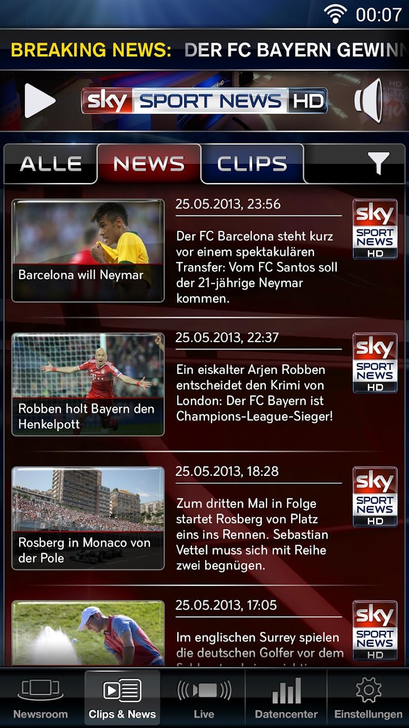 Sky Sport News HD Screen 2