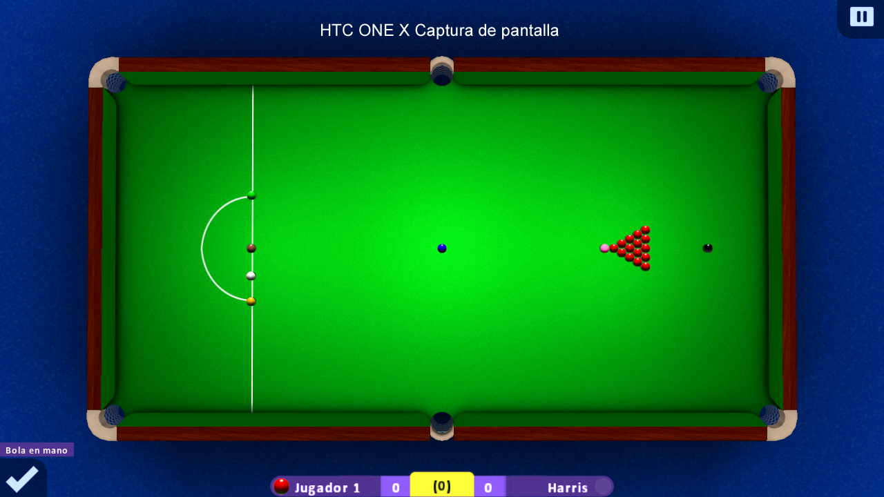 Android application INTERNATIONAL SNOOKER screenshort