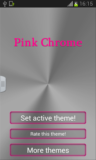 Pink Chrome Keyboard Theme