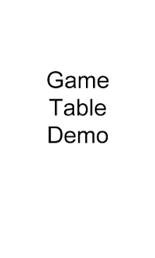 gametabledemo Note