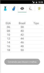 Medida de roupas  EUA to BR Screenshots 3