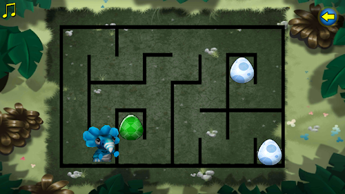 Android application Dino Egg Maze Game screenshort