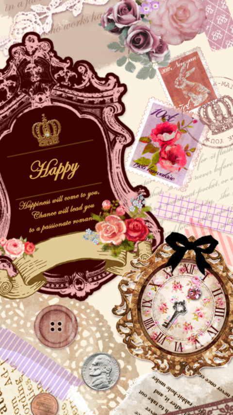 Android application Girly collage-1-Live Wallpaper screenshort