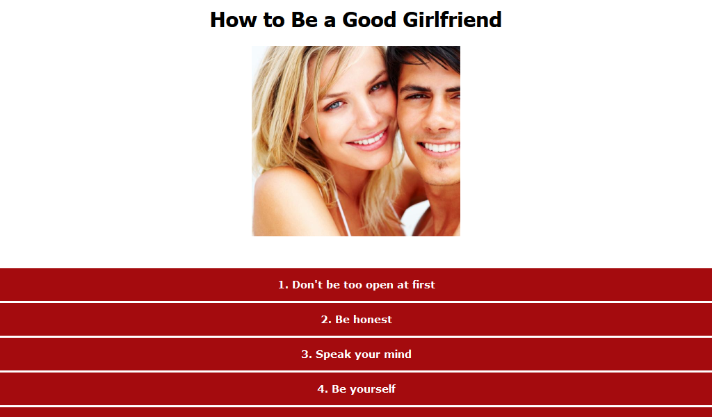 How to Be a Good Girlfriend - Android Apps on Google Play