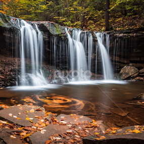 Oneida Falls by Michael Sharp - Landscapes Waterscapes