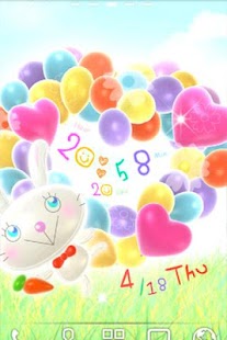 Balloon Rabbit ライブ壁紙 Screen 2