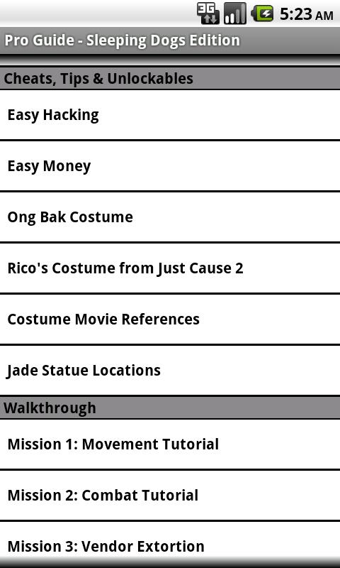 Pro Guide - Sleeping Dogs Edn. - Android Apps on Google Play