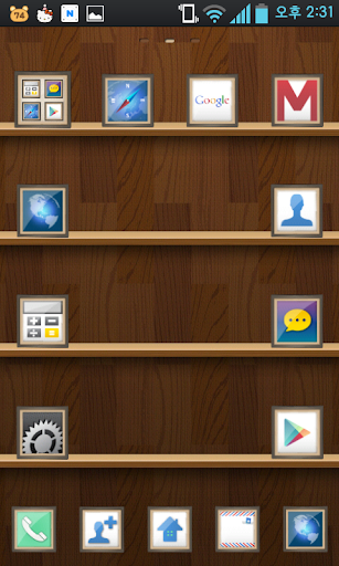 SHELVE go launcher theme