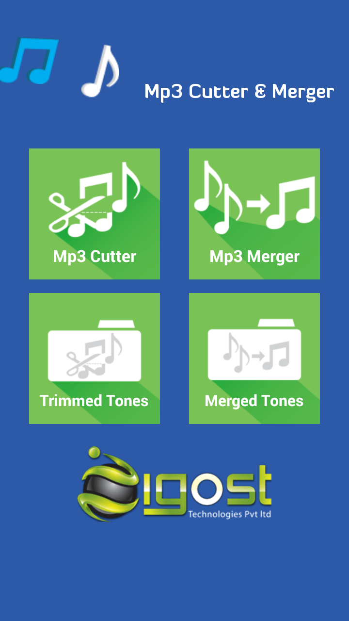 Android application Mp3 Cutter & Merger screenshort