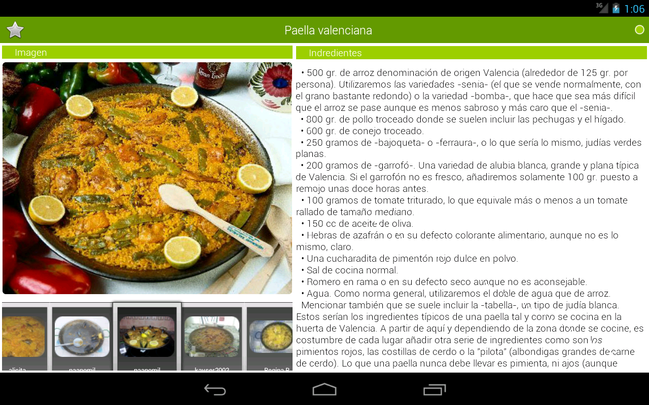 Recetario, recetas de cocina - Aplicaciones Android en 