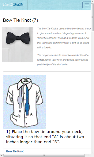 How to tie a bow tie