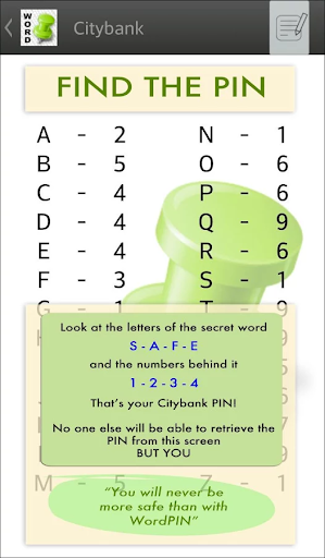 【免費購物App】WordPIN - Safe pincode storage-APP點子