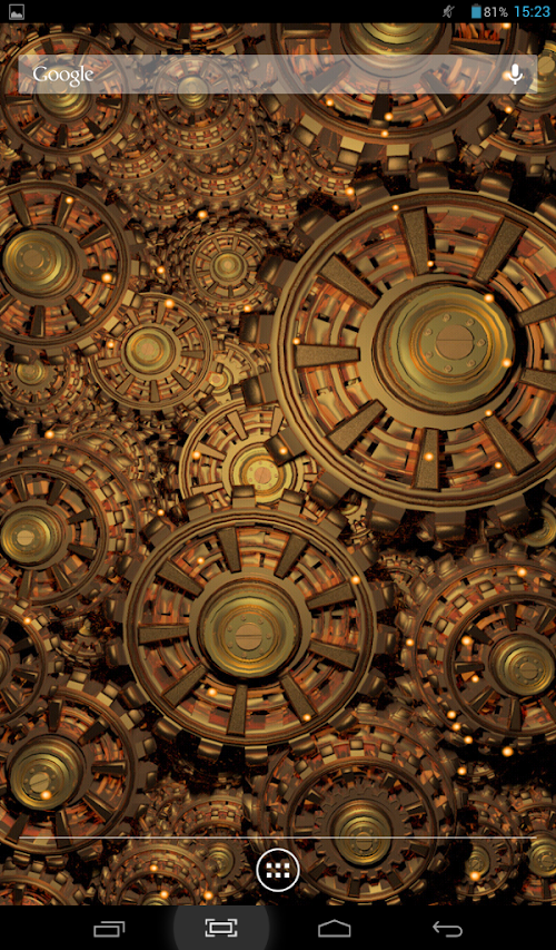 Android application Gears of Gold Live Wallpaper screenshort