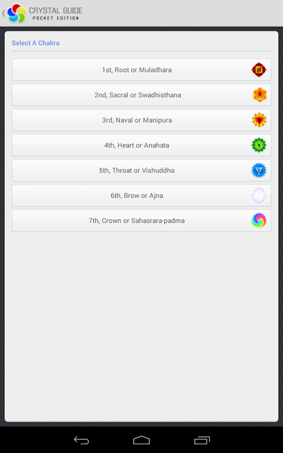 Crystal Guide Pocket Edition Android Apps on Google Play