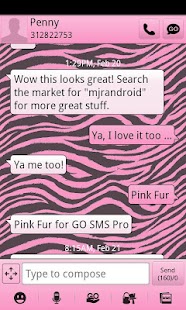 How to get Pink Zebra GO SMS Theme patch 1.0 apk for bluestacks
