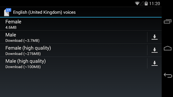 Conv. de texto em voz Google - screenshot thumbnail