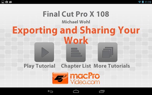 Final Cut Pro X Exporting