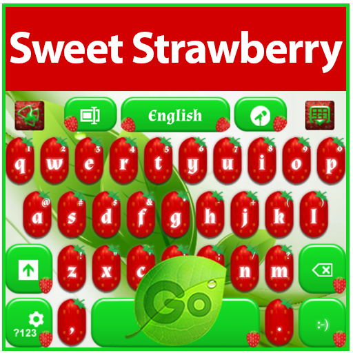 GO Keyboard Sweet Strawberry 娛樂 App LOGO-APP開箱王