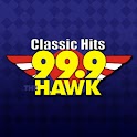 99.9 The Hawk logo