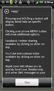 Rapid Love SMS - LITE screenshot 4