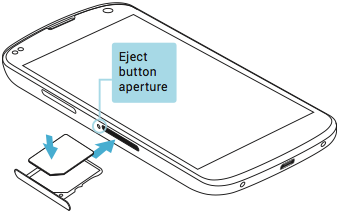تركيب شريحة SIM في جهاز Nexus - مساعدة Nexus