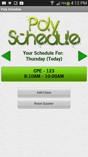 Poly Schedule