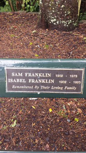Franklin Memorial Bench 