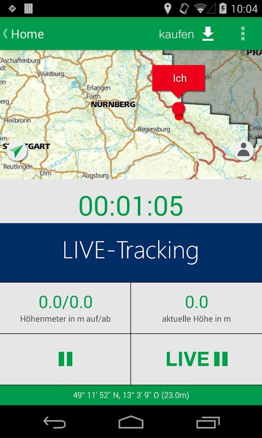 fahrrad und wanderkarten app für android