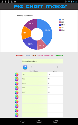 【免費生產應用App】Pie Chart Maker-APP點子