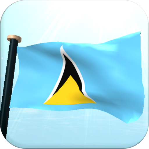 聖盧西亞旗3D動態桌布 個人化 App LOGO-APP開箱王