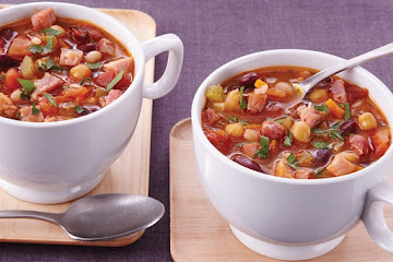 Slow-Cooker Heavenly Ham and Bean Soup