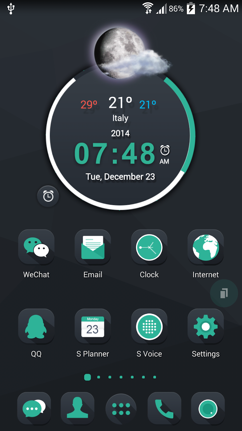 TSF Shell Green Theme Prime Screen 1
