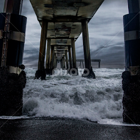 Stormy Pier in Pacifica by Megan Smith - Buildings & Architecture Bridges & Suspended Structures