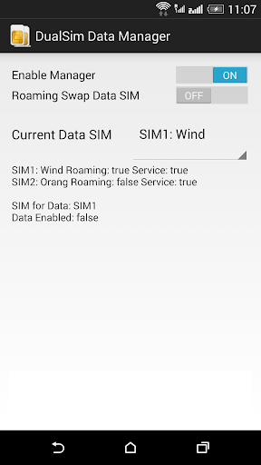 DualSim Data Manager