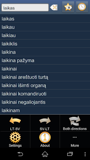 Lithuanian Swedish dictionary