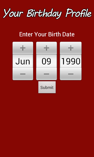 Your Birthday Profile