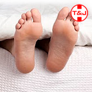 Funny tickling foot joke T&J logo