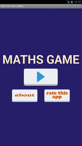 【免費益智App】MATHS GAME-APP點子