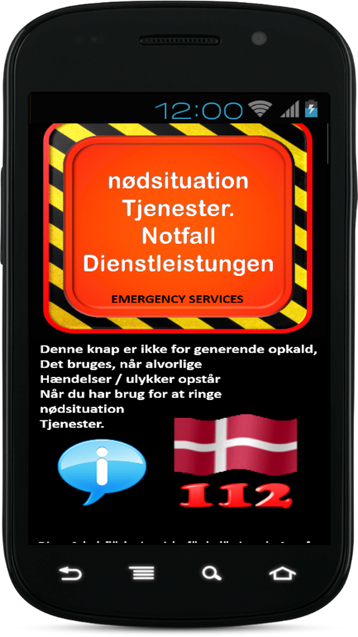 Emergency Services Denmark Screen 1