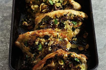 Sweet & spicy stuffed chicken breasts