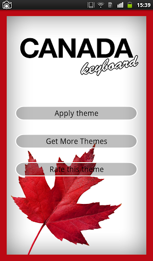 Canada Keyboard Theme