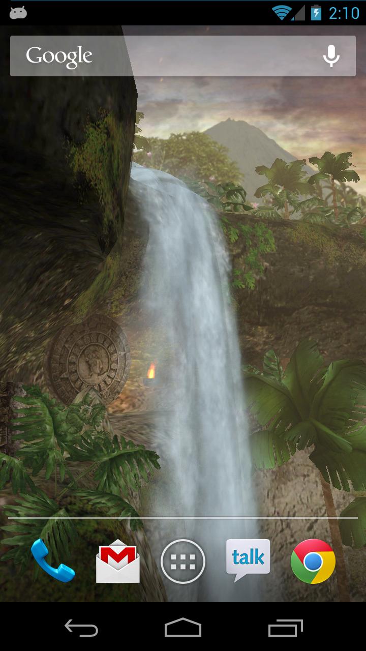 Jungle Waterfall LiveWallpaper Screen 1