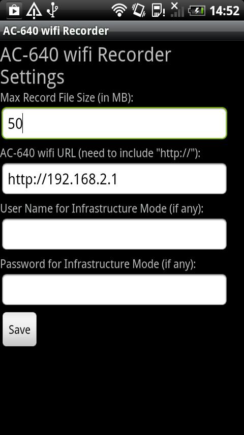 Somikon AC-640.wifi Screen 2