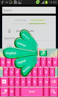 Pink Candy GO Keyboard - screenshot thumbnail