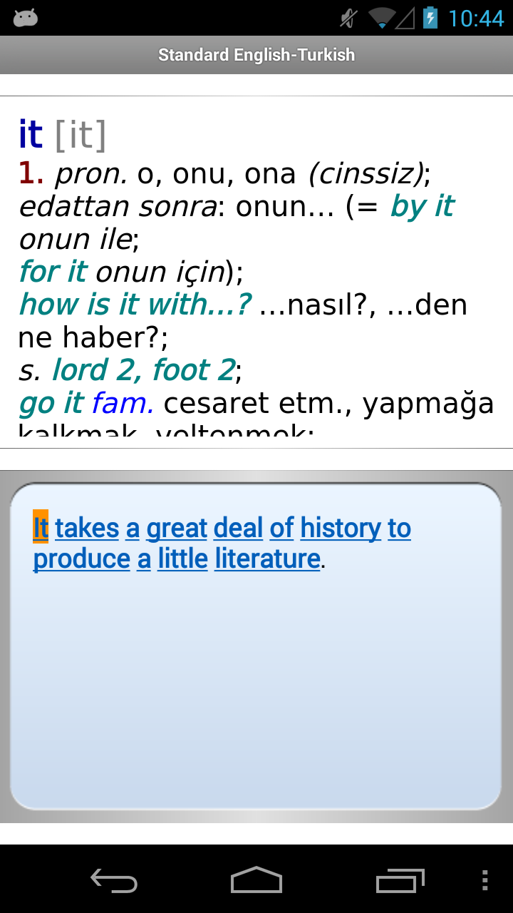Turkish - English Berlitz Screen 3